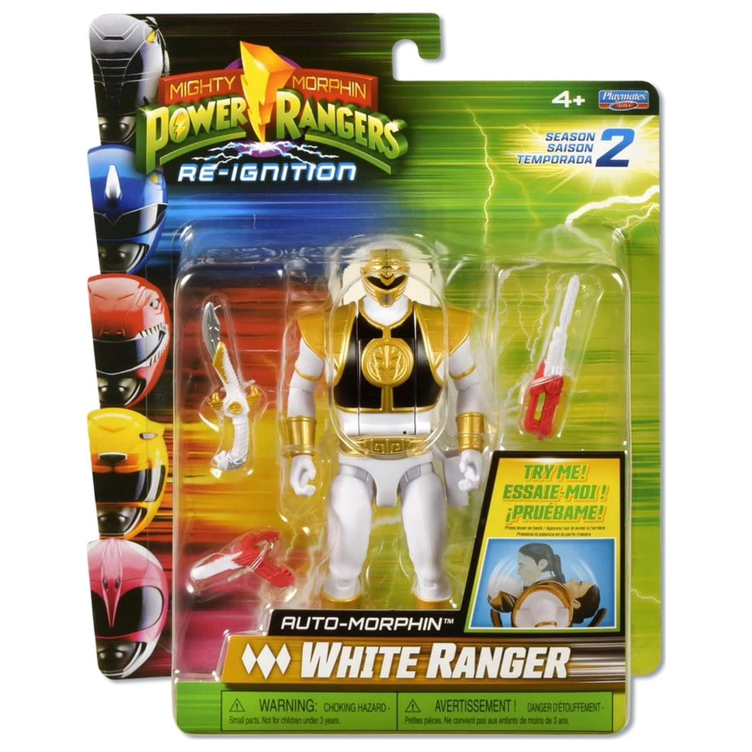Power Rangers Auto-Morphin akční figurka White Ranger 15 cm fotografii produktu