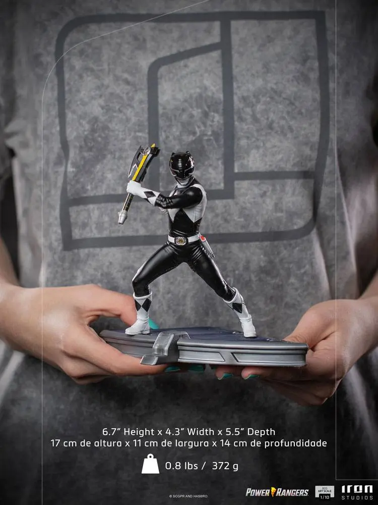 Power Rangers BDS Art Scale socha 1/10 Black Ranger 17 cm fotografii produktu