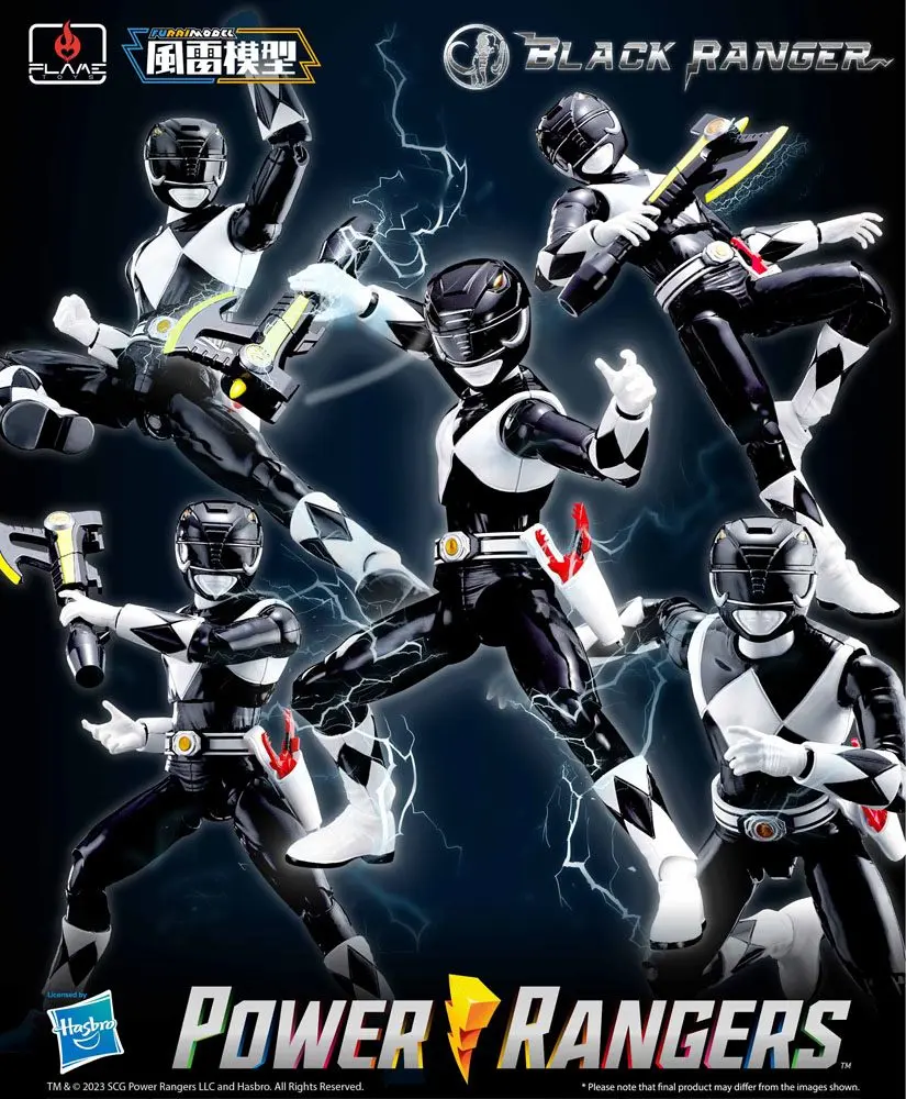 Power Rangers Furai Model Plastiková modelová stavebnice Black Ranger 13 cm fotografii produktu