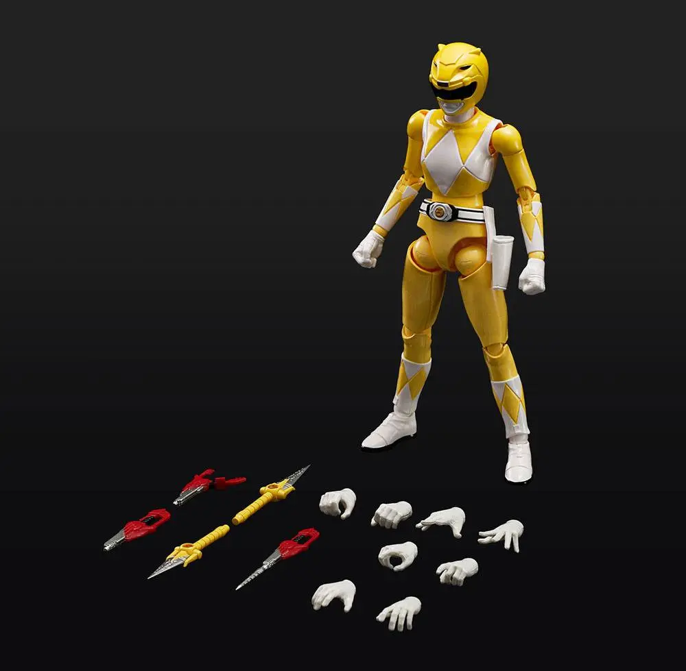 Power Rangers Furai Model plastiková stavebnice Yellow Ranger 13 cm fotografii produktu