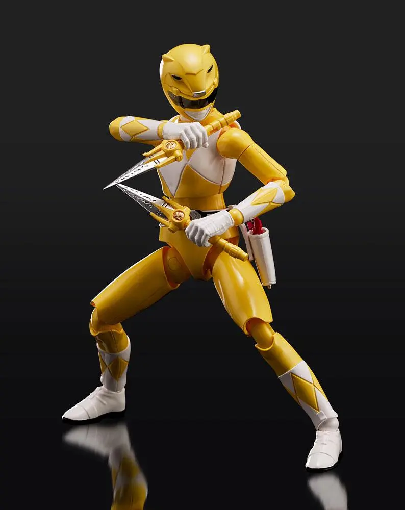 Power Rangers Furai Model plastiková stavebnice Yellow Ranger 13 cm fotografii produktu