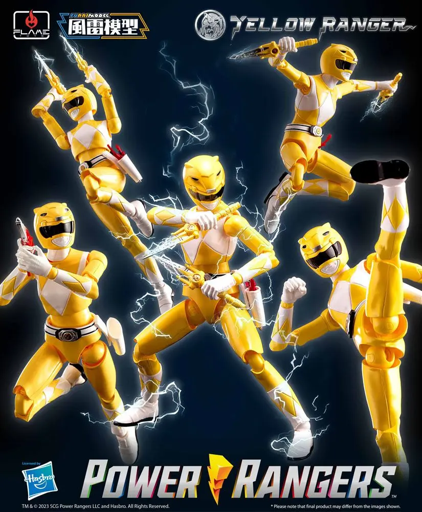 Power Rangers Furai Model plastiková stavebnice Yellow Ranger 13 cm fotografii produktu