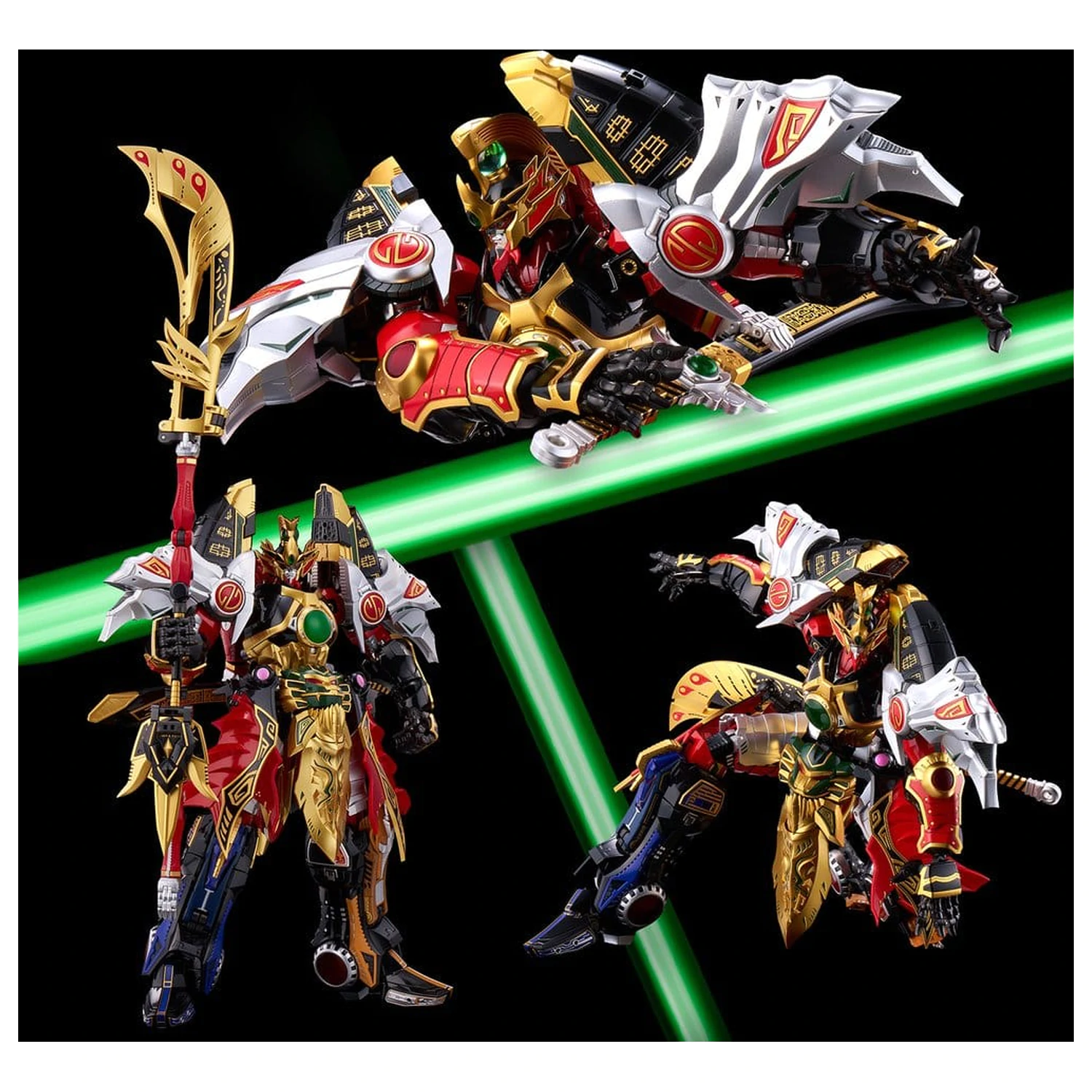 Power Rangers Go! Kuro Kara Combine akční figurka Thunder Megazord 28 cm fotografii produktu
