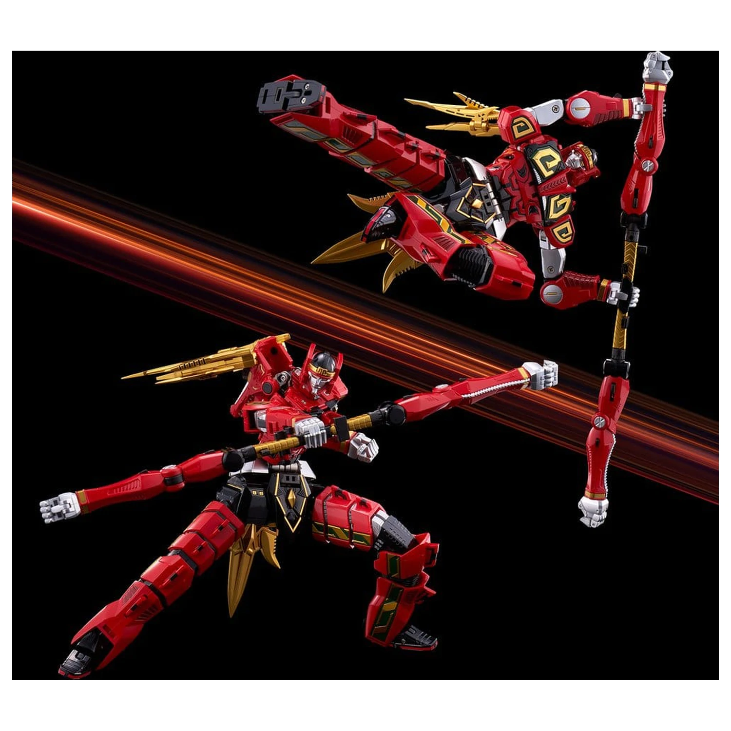 Power Rangers Go! Kuro Kara Combine akční figurka Thunder Megazord 28 cm fotografii produktu