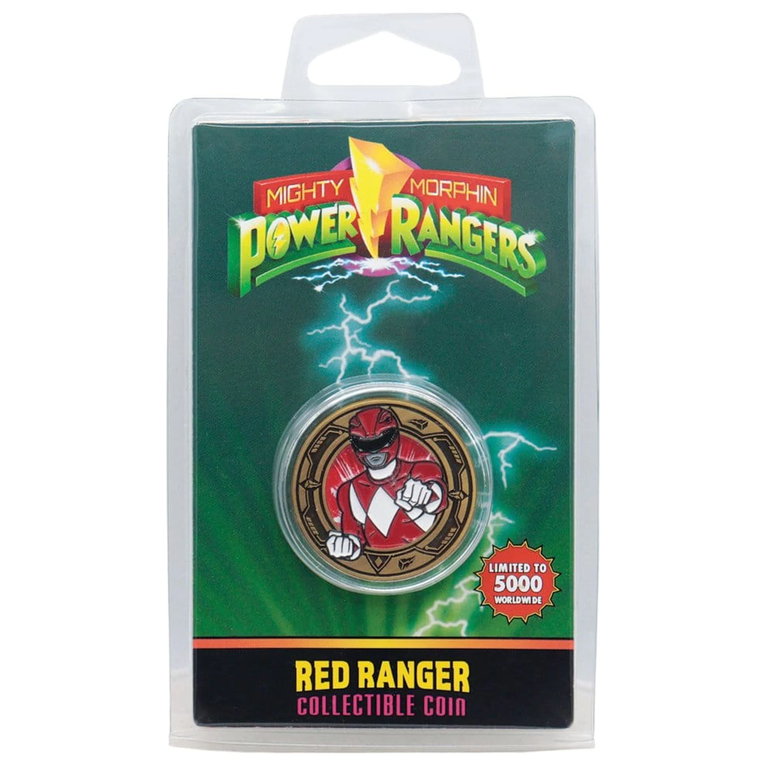 Power Rangers sběratelská mince Red Ranger Limitovaná edice fotografii produktu