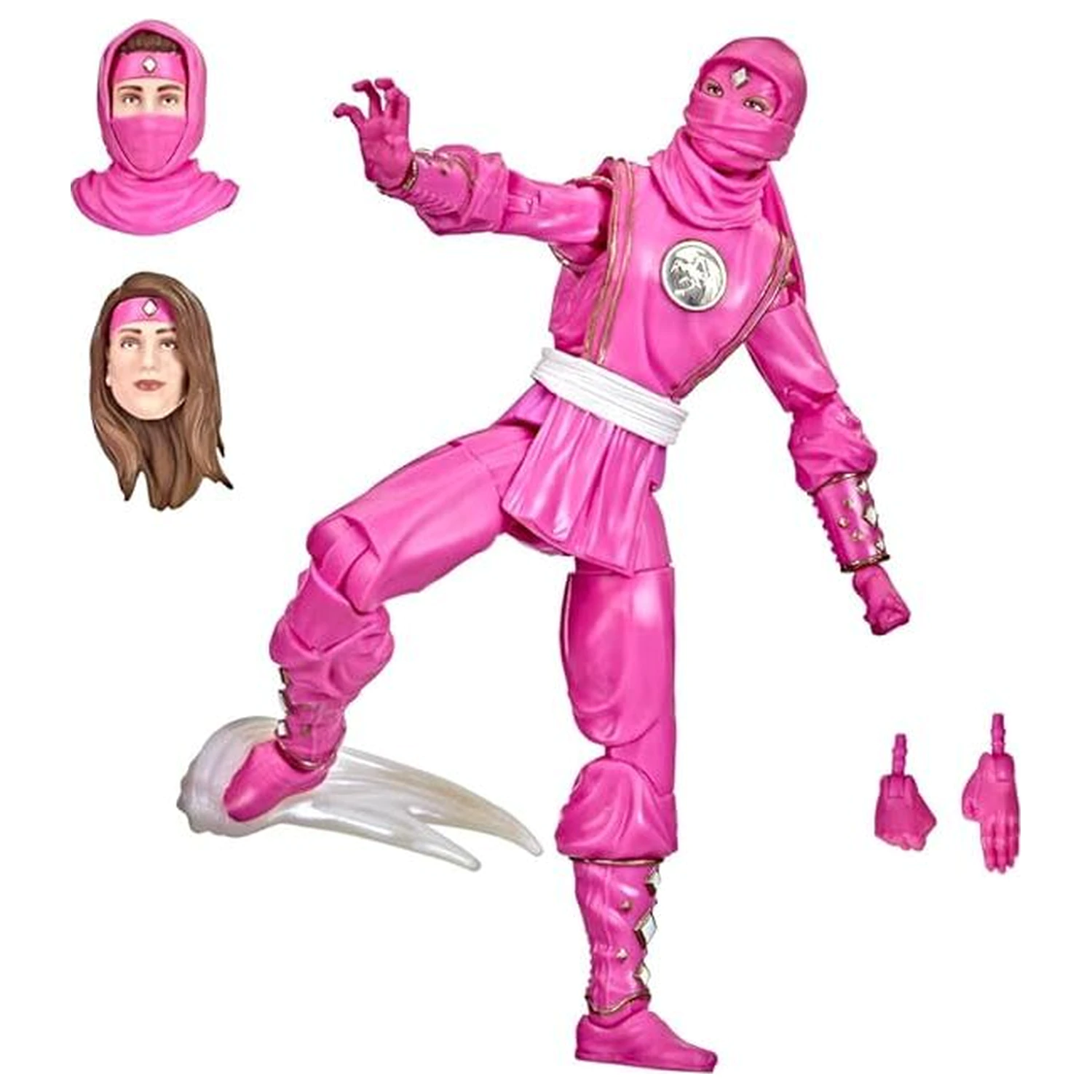 Power Rangers Lightning Collection Mighty Morphin Ninja Pink Ranger figurka 15cm fotografii produktu