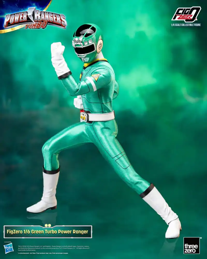 Power Rangers Turbo FigZero akční figurka 1/6 Green Turbo Power Ranger 30 cm fotografii produktu