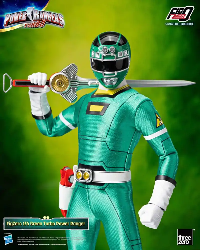 Power Rangers Turbo FigZero akční figurka 1/6 Green Turbo Power Ranger 30 cm fotografii produktu