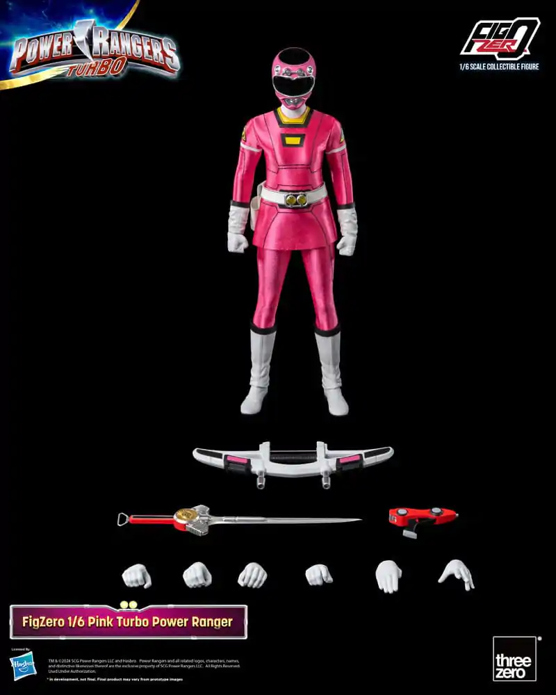 Power Rangers Turbo FigZero Akční figurka 1/6 Růžový Turbo Power Ranger 30 cm fotografii produktu