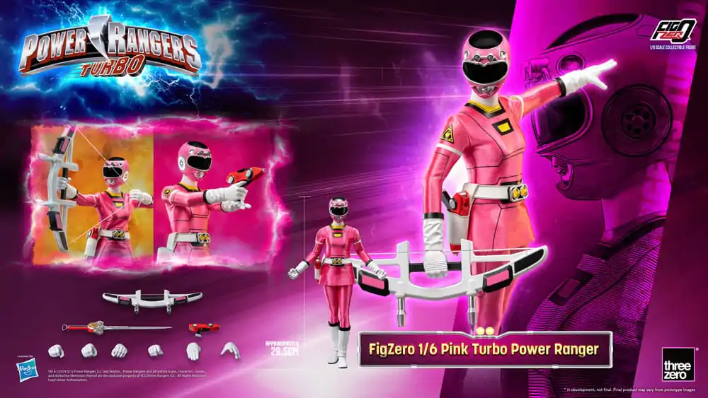 Power Rangers Turbo FigZero Akční figurka 1/6 Růžový Turbo Power Ranger 30 cm fotografii produktu