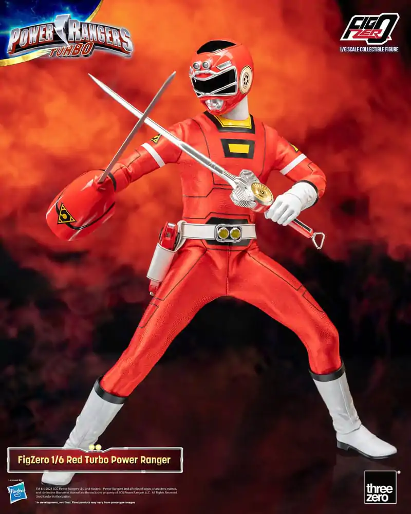 Power Rangers Turbo FigZero akční figurka 1/6 Red Turbo Power Ranger 30 cm fotografii produktu