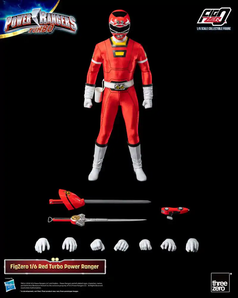 Power Rangers Turbo FigZero akční figurka 1/6 Red Turbo Power Ranger 30 cm fotografii produktu