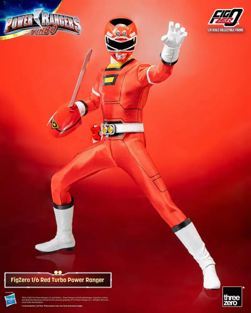 Power Rangers Turbo FigZero akční figurka 1/6 Red Turbo Power Ranger 30 cm fotografii produktu