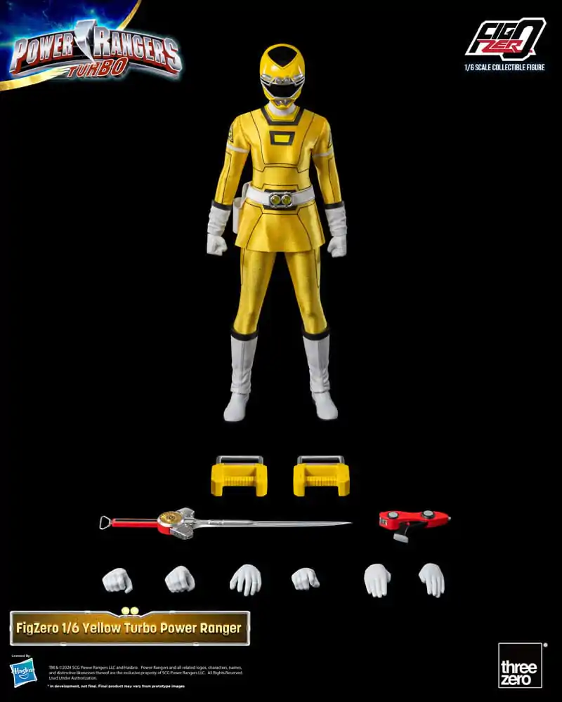 Power Rangers Turbo FigZero akční figurka 1/6 Žlutý Turbo Power Ranger 30 cm fotografii produktu