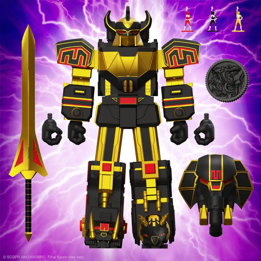 Power Rangers Ultimates Akční figurka Megazord (Black/Gold) 18 cm fotografii produktu