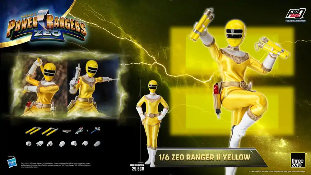 Power Rangers Zeo FigZero Akční figurka 1/6 Strážce II Žlutý 30 cm fotografii produktu