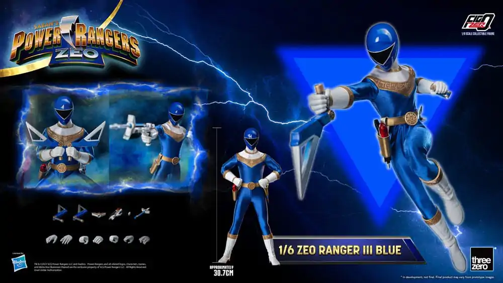 Power Rangers Zeo FigZero akční figurka 1/6 Ranger III Blue 30 cm fotografii produktu