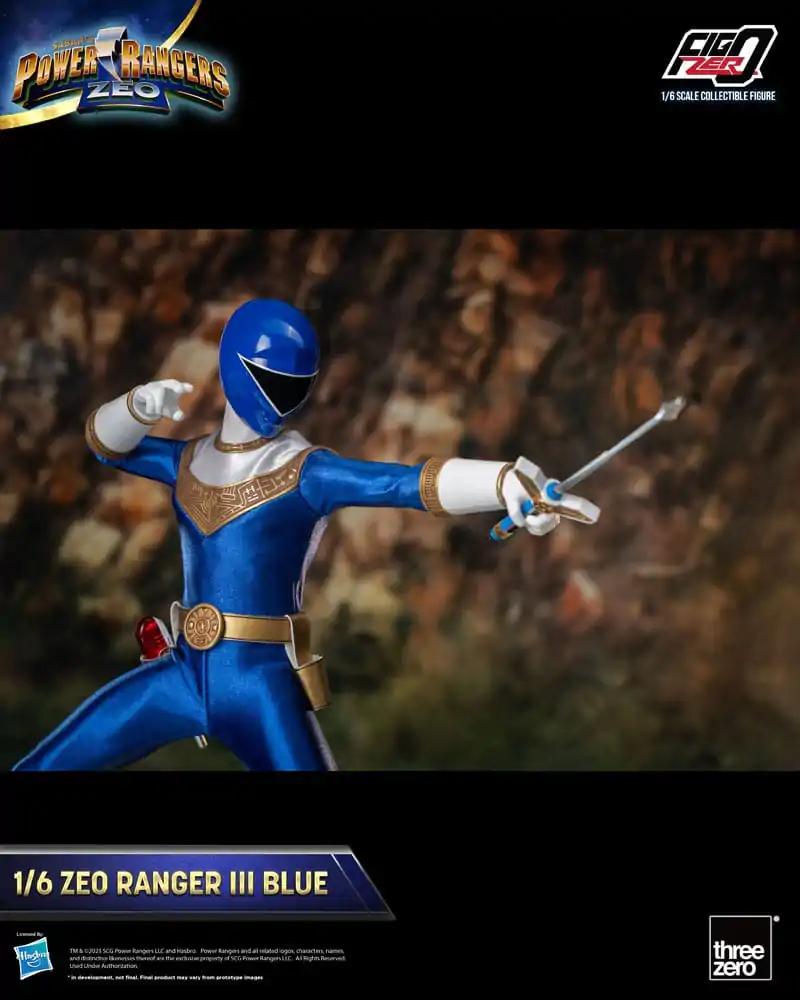 Power Rangers Zeo FigZero akční figurka 1/6 Ranger III Blue 30 cm fotografii produktu