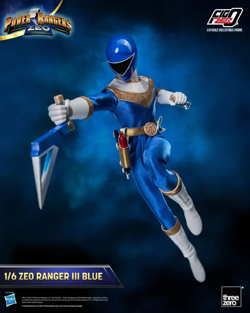 Power Rangers Zeo FigZero akční figurka 1/6 Ranger III Blue 30 cm fotografii produktu