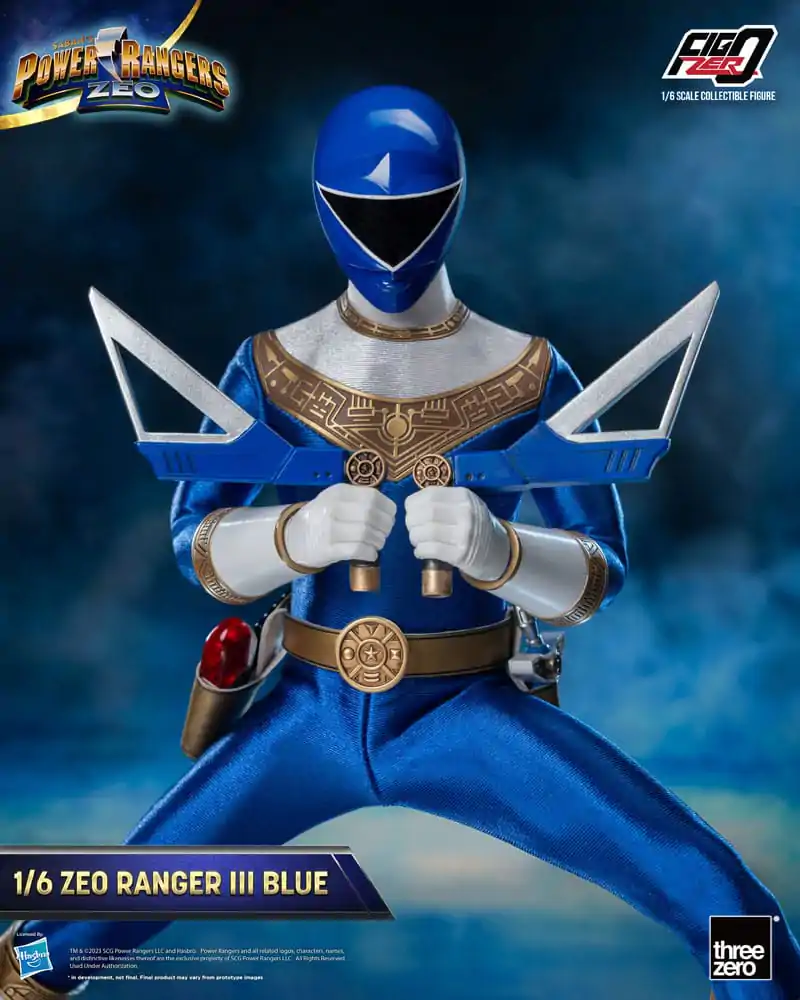 Power Rangers Zeo FigZero akční figurka 1/6 Ranger III Blue 30 cm fotografii produktu