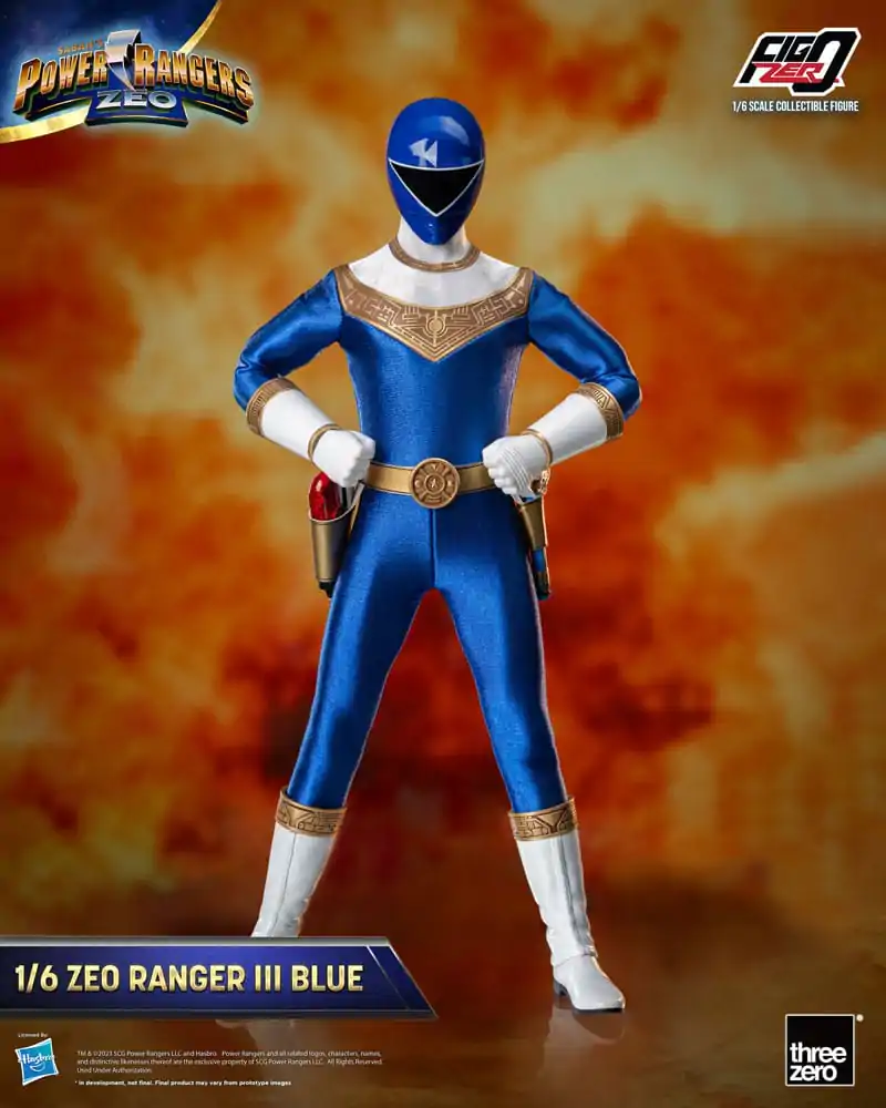 Power Rangers Zeo FigZero akční figurka 1/6 Ranger III Blue 30 cm fotografii produktu