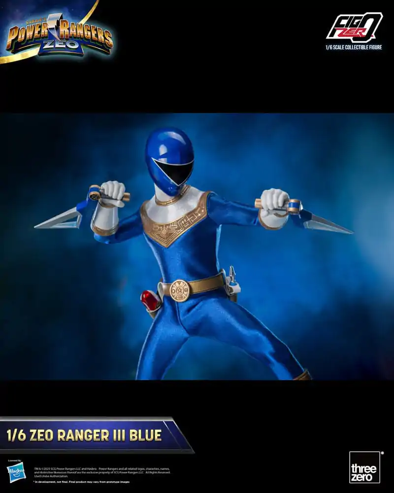 Power Rangers Zeo FigZero akční figurka 1/6 Ranger III Blue 30 cm fotografii produktu