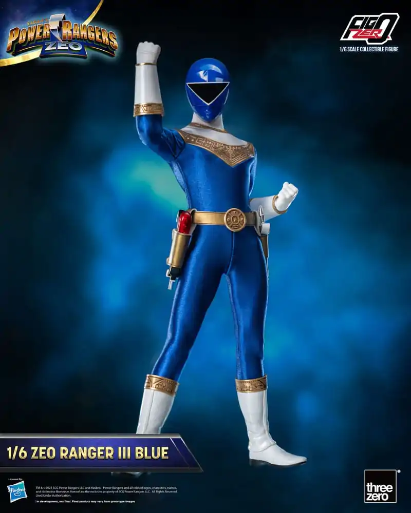 Power Rangers Zeo FigZero akční figurka 1/6 Ranger III Blue 30 cm fotografii produktu