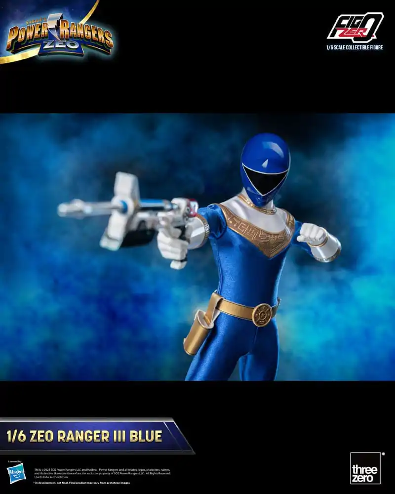 Power Rangers Zeo FigZero akční figurka 1/6 Ranger III Blue 30 cm fotografii produktu