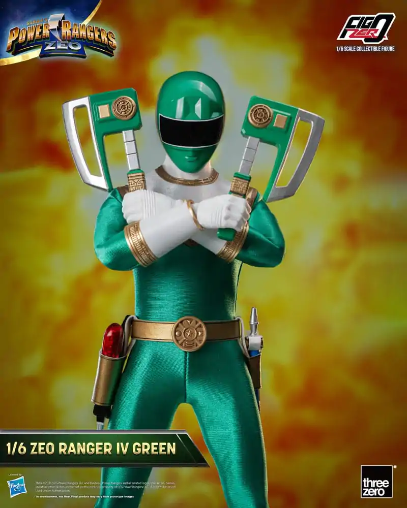 Power Rangers Zeo FigZero akční figurka 1/6 Ranger IV Green 30 cm fotografii produktu