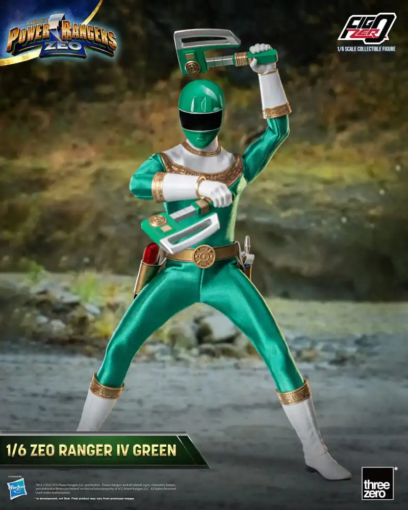 Power Rangers Zeo FigZero akční figurka 1/6 Ranger IV Green 30 cm fotografii produktu