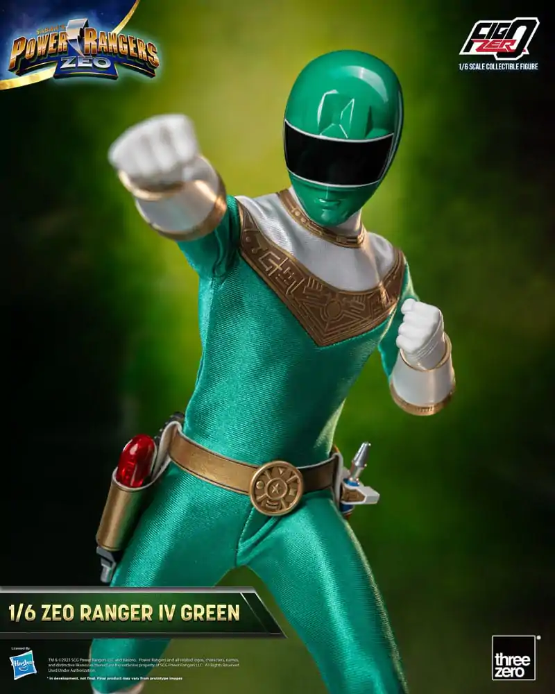 Power Rangers Zeo FigZero akční figurka 1/6 Ranger IV Green 30 cm fotografii produktu