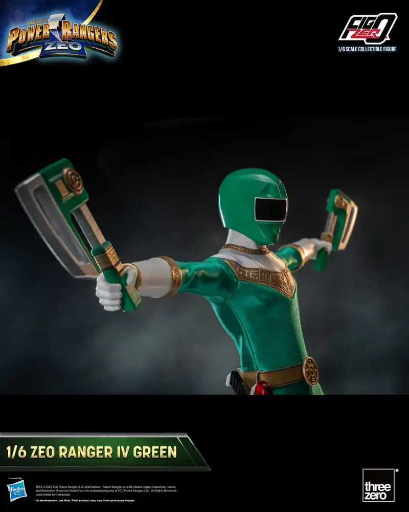 Power Rangers Zeo FigZero akční figurka 1/6 Ranger IV Green 30 cm fotografii produktu