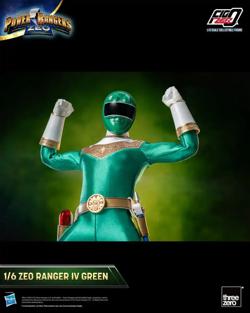 Power Rangers Zeo FigZero akční figurka 1/6 Ranger IV Green 30 cm fotografii produktu