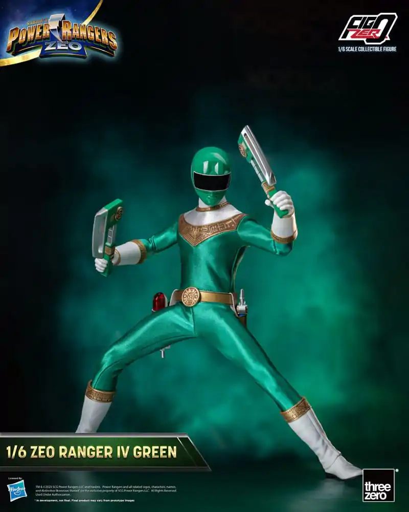 Power Rangers Zeo FigZero akční figurka 1/6 Ranger IV Green 30 cm fotografii produktu