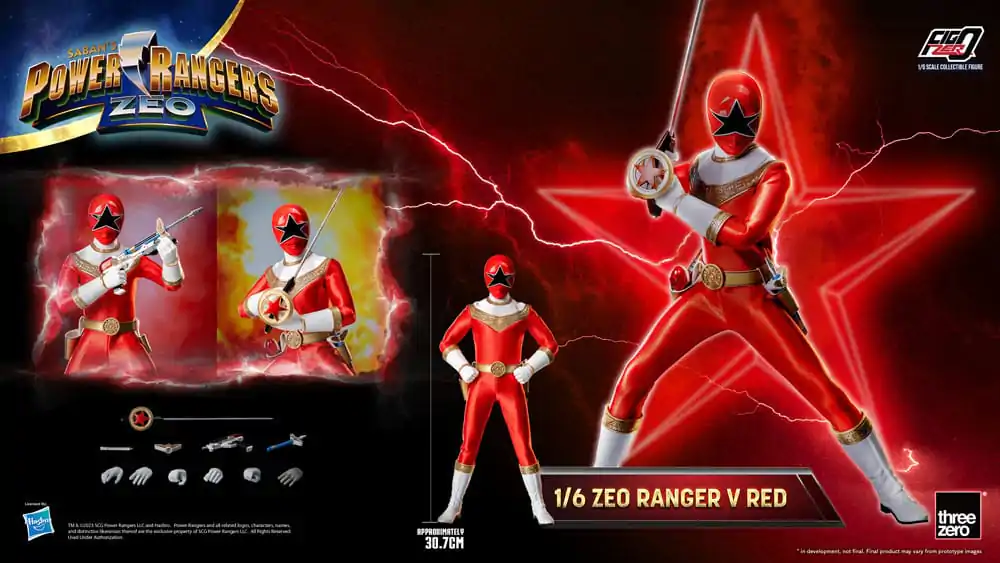 Power Rangers Zeo FigZero akční figurka 1/6 Ranger V Red 30 cm fotografii produktu