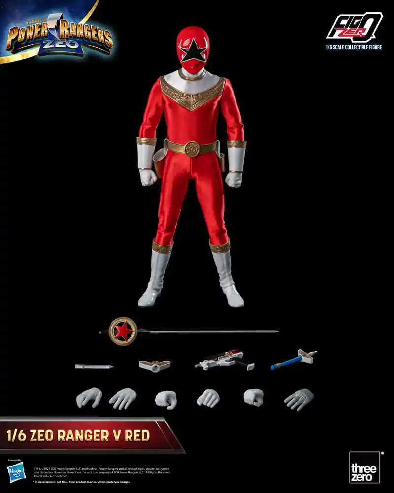 Power Rangers Zeo FigZero akční figurka 1/6 Ranger V Red 30 cm fotografii produktu