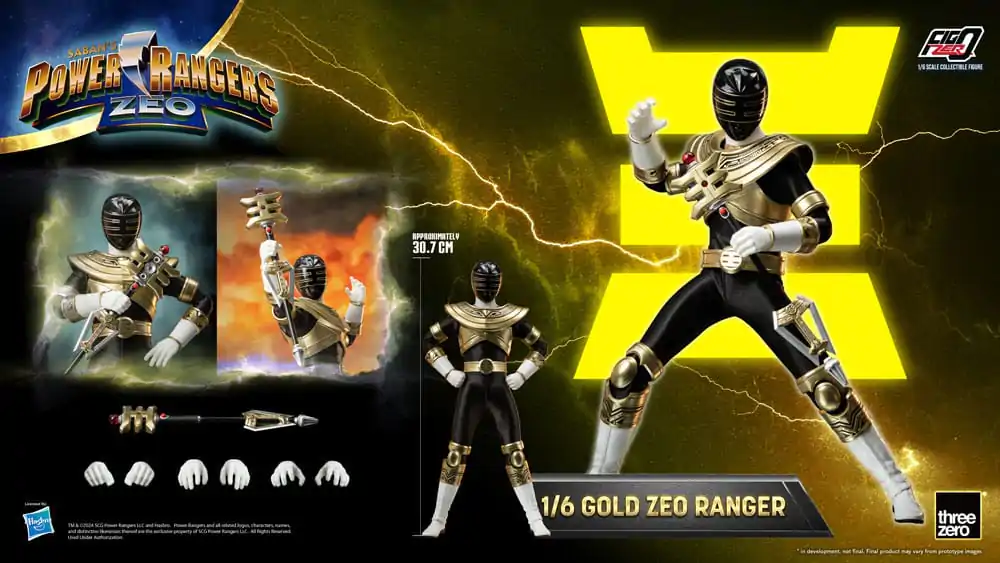 Power Rangers Zeo FigZero Akční figurka 1/6 Gold Zeo Power Ranger 30 cm fotografii produktu