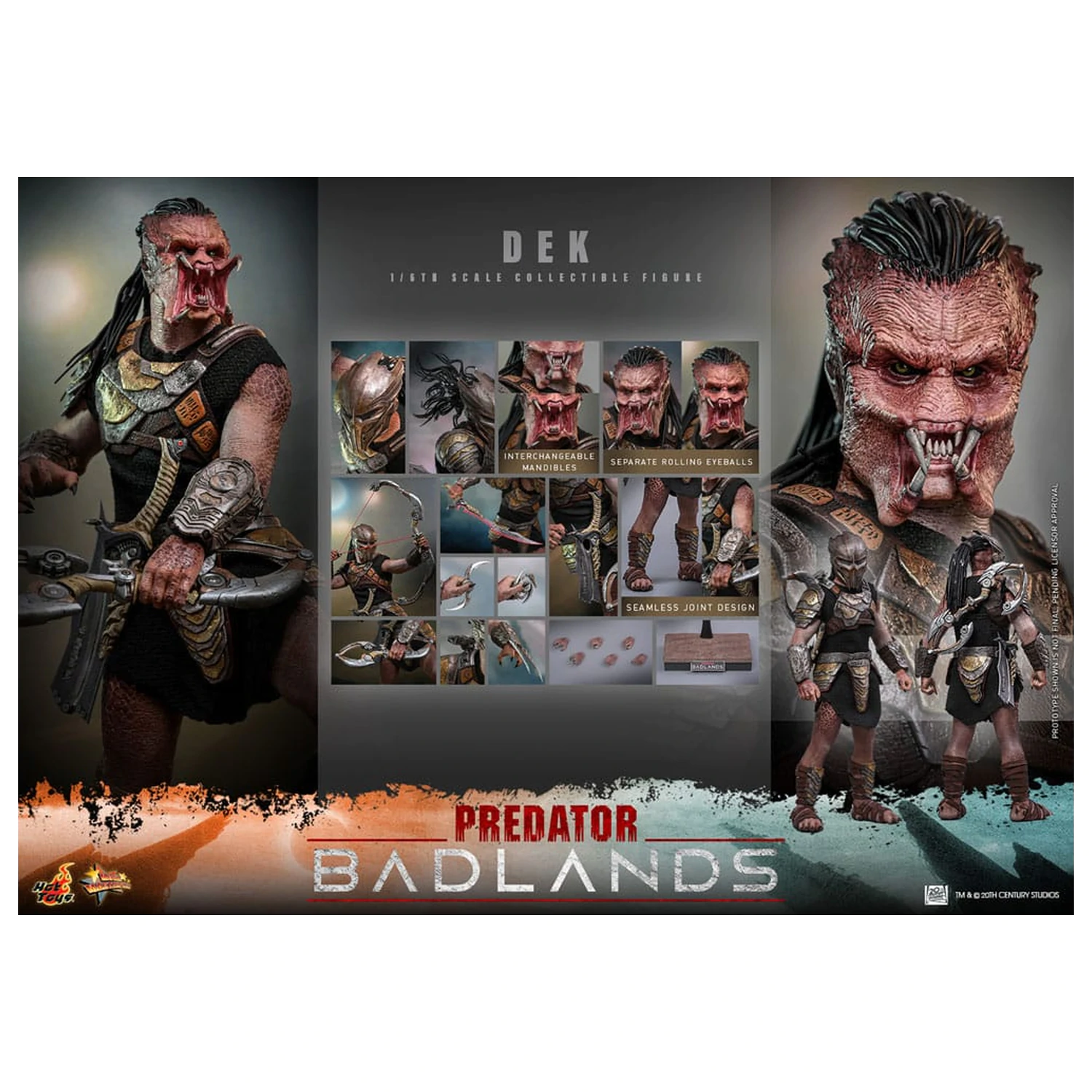 Predator: Badlands Movie Masterpiece akční figurka 1/6, 30 cm fotografii produktu