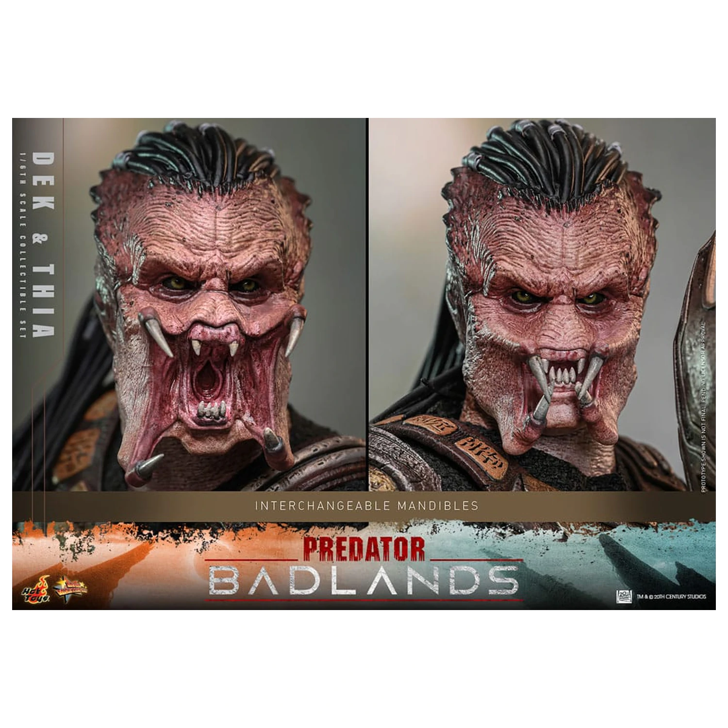 Predator: Badlands Movie Masterpiece akční figurka 1/6 Dek & Thia 30 cm fotografii produktu