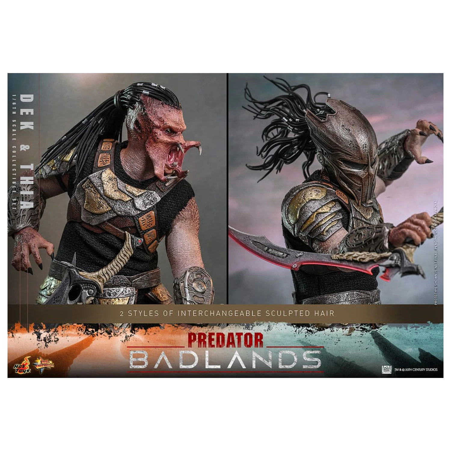 Predator: Badlands Movie Masterpiece akční figurka 1/6 Dek & Thia 30 cm fotografii produktu