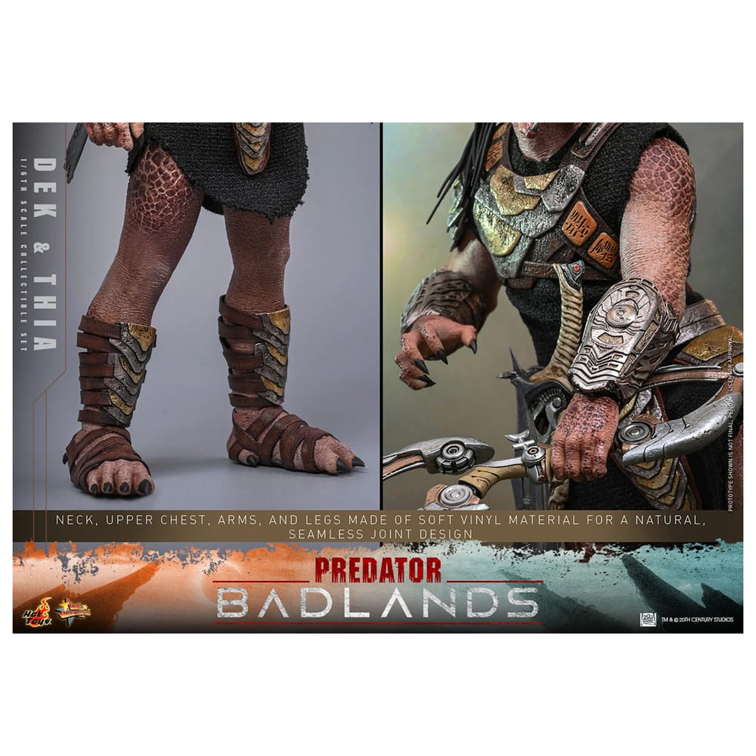 Predator: Badlands Movie Masterpiece akční figurka 1/6 Dek & Thia 30 cm fotografii produktu