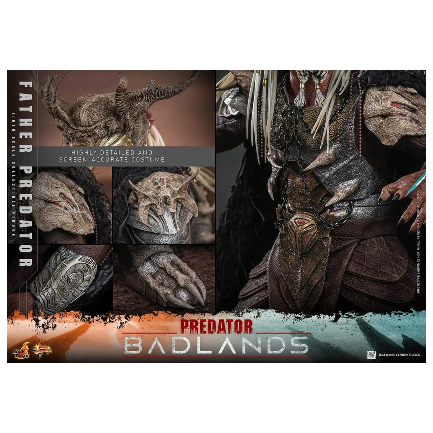 Predator: Badlands Movie Masterpiece akční figurka 1/6 Njohrr 36 cm fotografii produktu