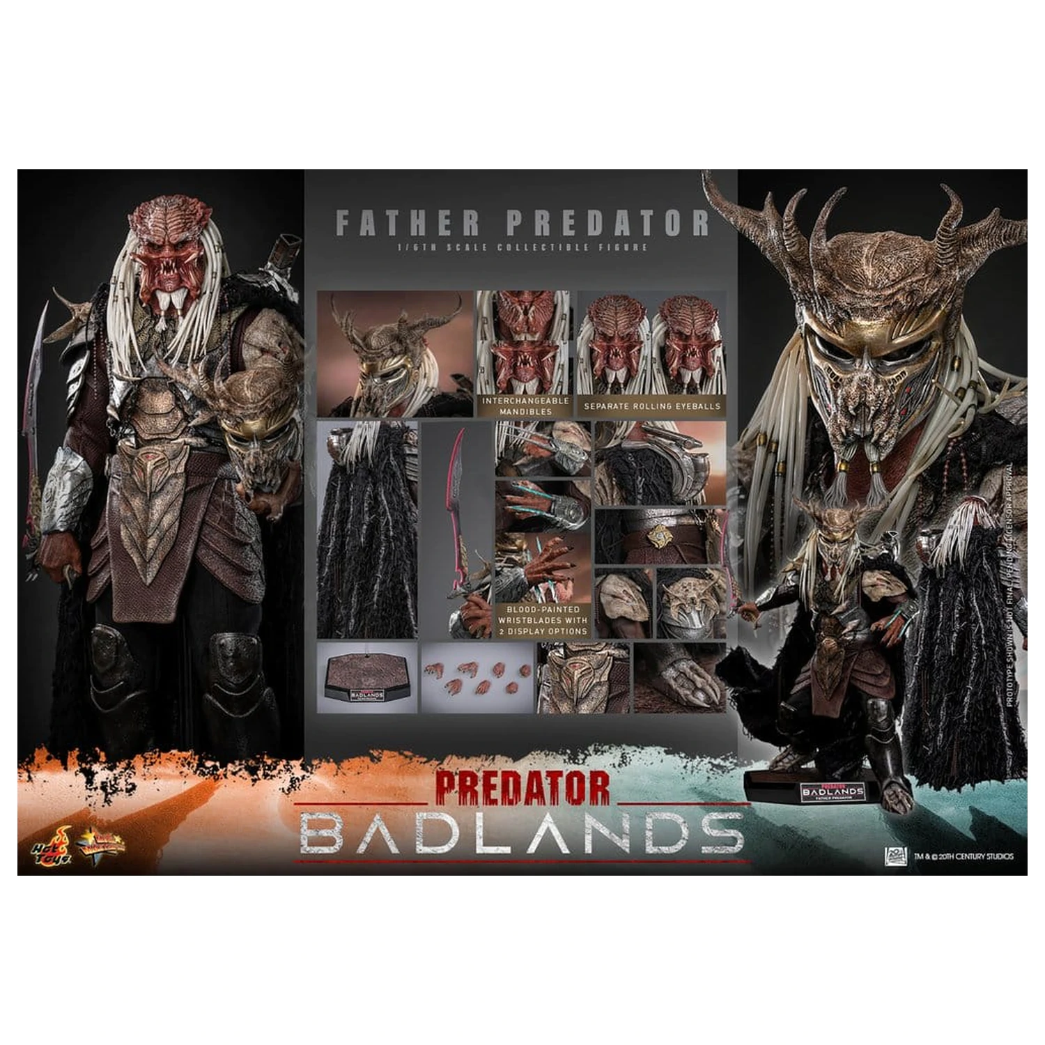 Predator: Badlands Movie Masterpiece akční figurka 1/6 Njohrr 36 cm fotografii produktu