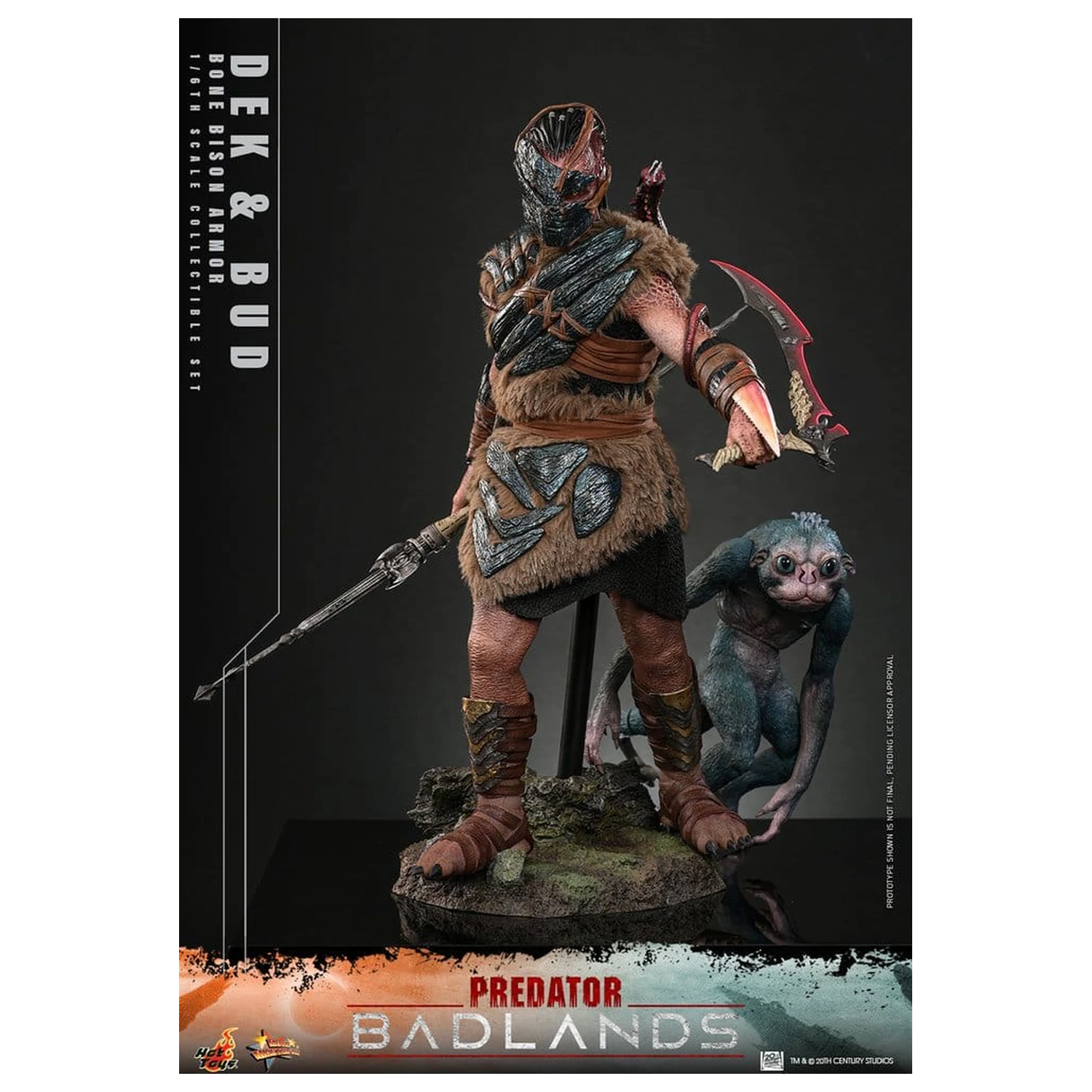 Predator: Badlands Movie Masterpiece akční figurky 2-Pack 1/6 Dek (Bone Bison Armor) a Bud 31 cm fotografii produktu