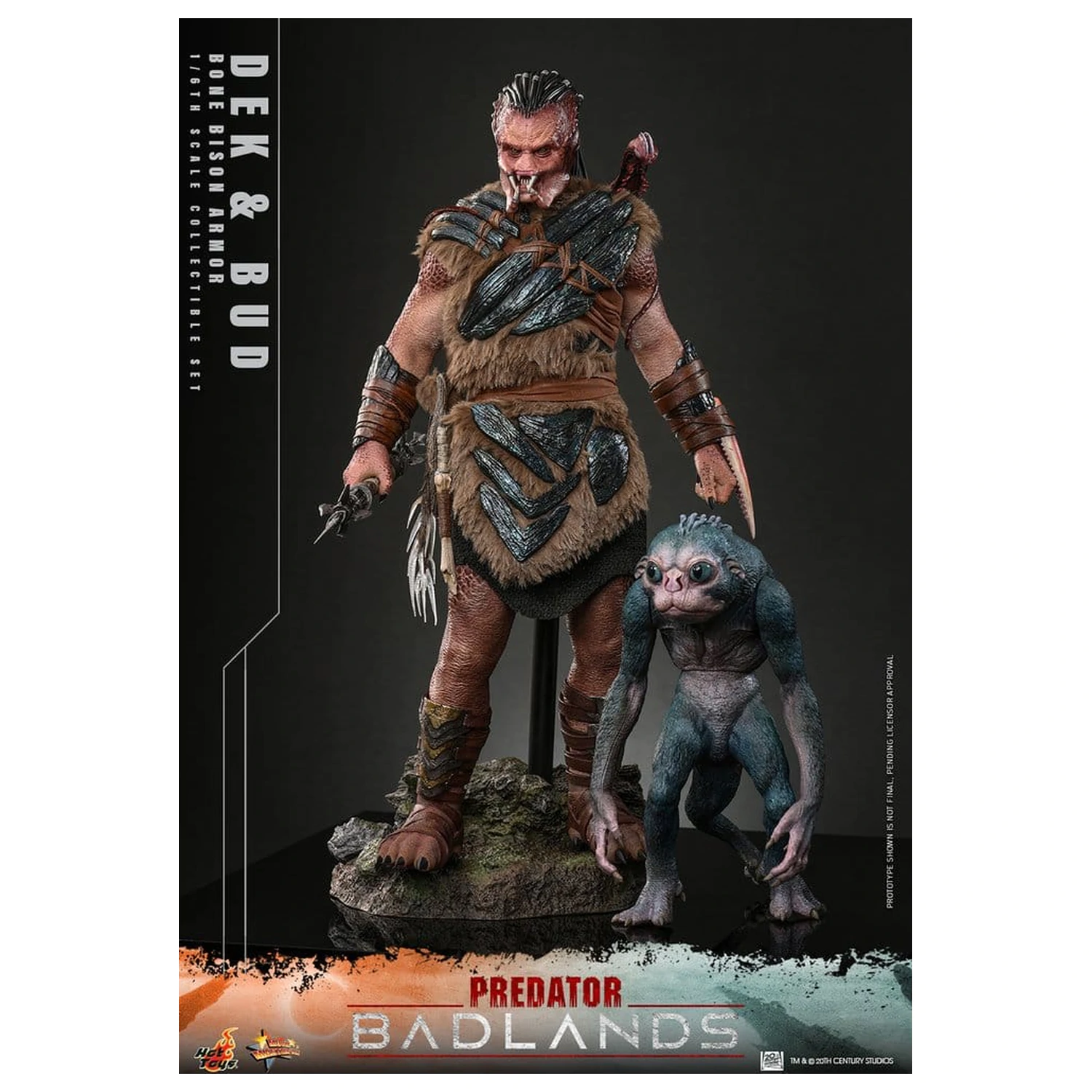Predator: Badlands Movie Masterpiece akční figurky 2-Pack 1/6 Dek (Bone Bison Armor) a Bud 31 cm fotografii produktu