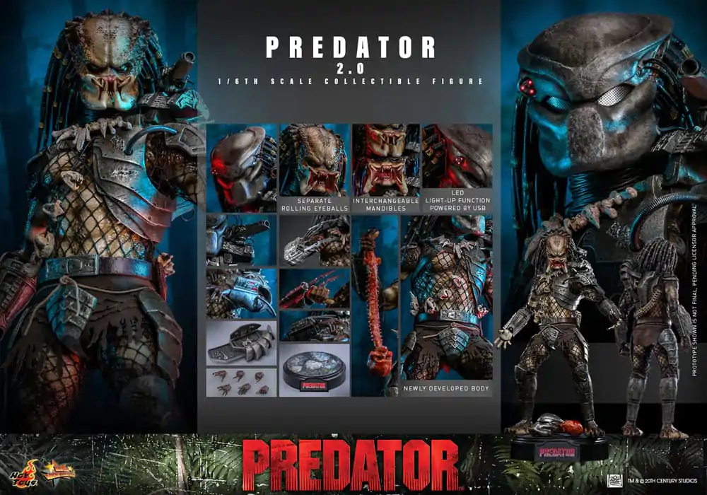Predator Movie Masterpiece Akční figurka 1/6 Predator (2.0) 34 cm fotografii produktu