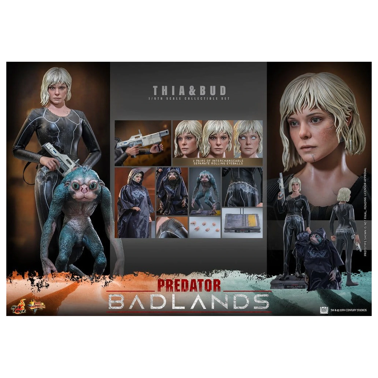 Predator šestá měřítková figurková sada Thia a Bud 29 cm fotografii produktu
