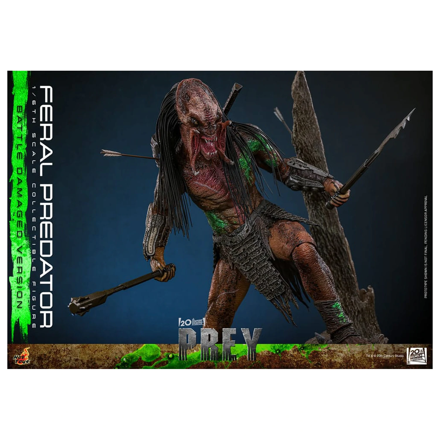Prey akční figurka 1/6 Feral Predator (Battle Damaged Version) 37 cm fotografii produktu
