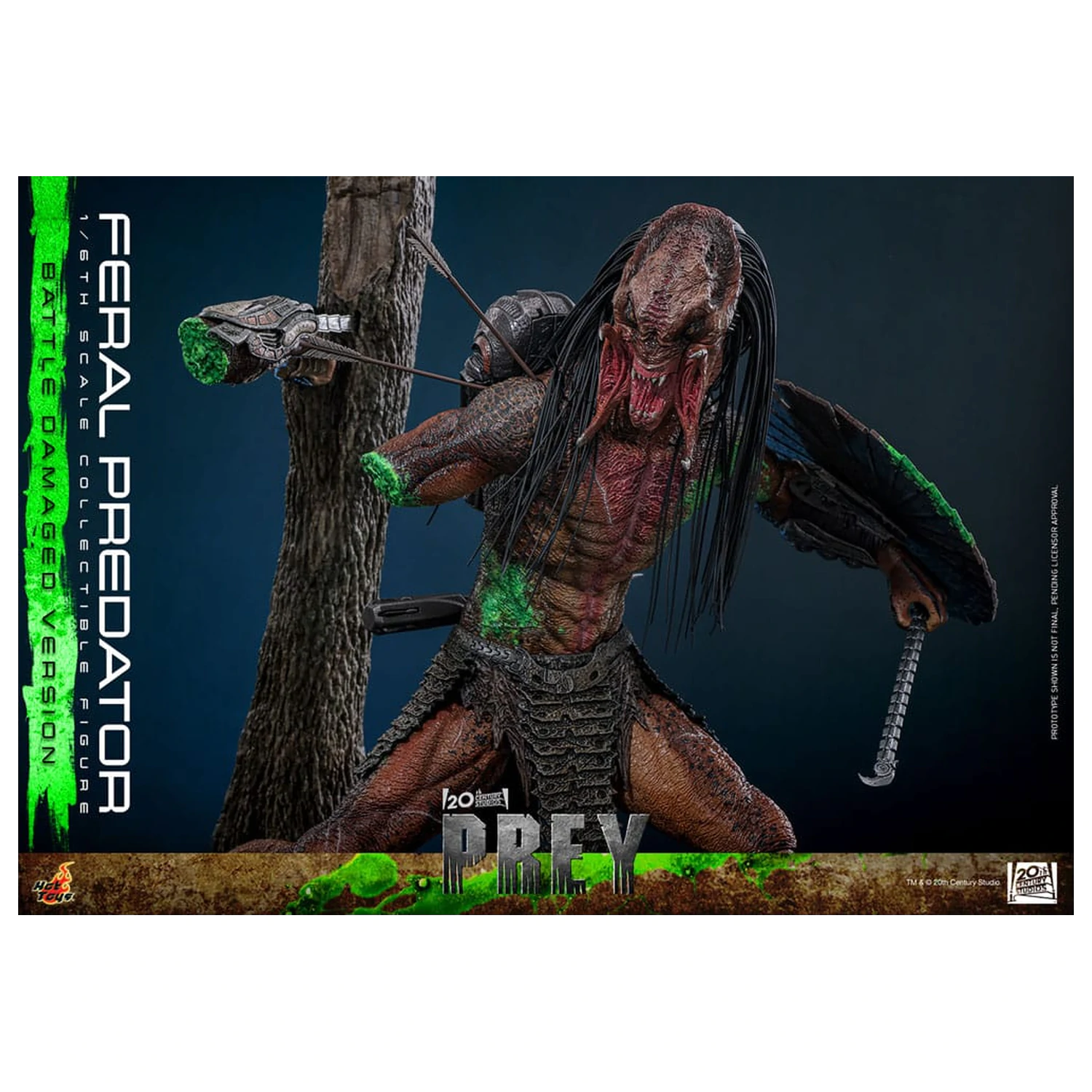 Prey akční figurka 1/6 Feral Predator (Battle Damaged Version) 37 cm fotografii produktu