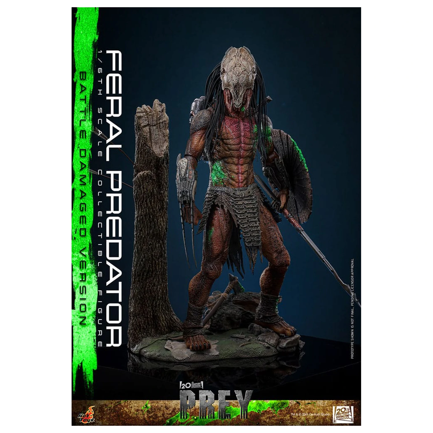 Prey akční figurka 1/6 Feral Predator (Battle Damaged Version) 37 cm fotografii produktu